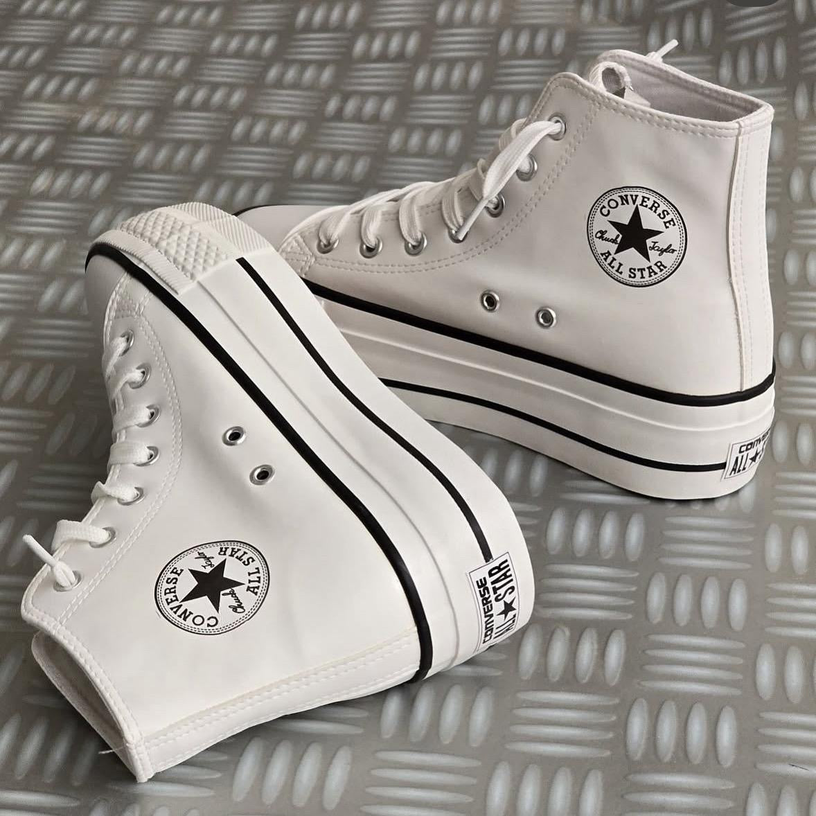 Converse bota polipiel blanca